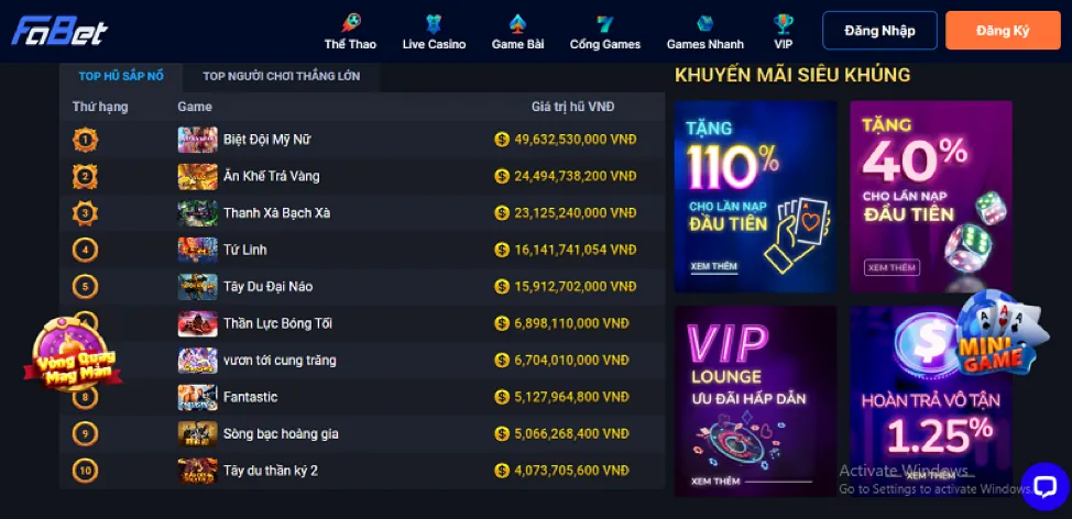 Chương Trình VIP VN123