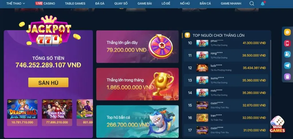 Giao diện VN123 trên trình duyệt di động